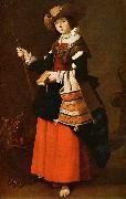 Francisco de Zurbaran Saint Margaret, dressed as a shepherdess. oil painting artist